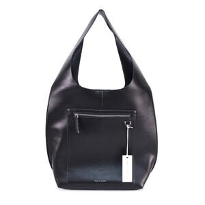 Ideal of Sweden Frankie Boho Minimalist Shoulder Bag - Black Vegan Leather - NWT